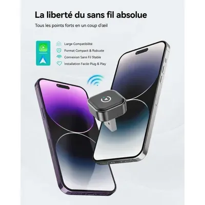 Juhtmevaba CarPlay ja Android Auto adapter SmartBox Ultra Mini, Wi-Fi 6 ja Bluetooth 5.4 2