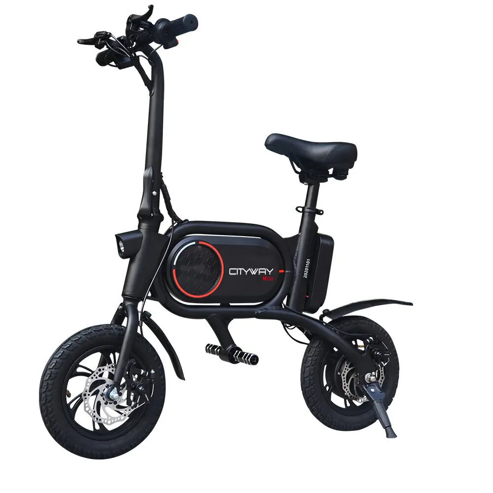 Cityway Milo 12" – kokkupandav elektrisõiduk, must 2