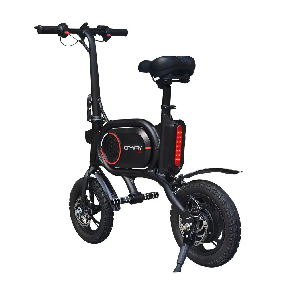 Cityway Milo 12" – kokkupandav elektrisõiduk, must 3