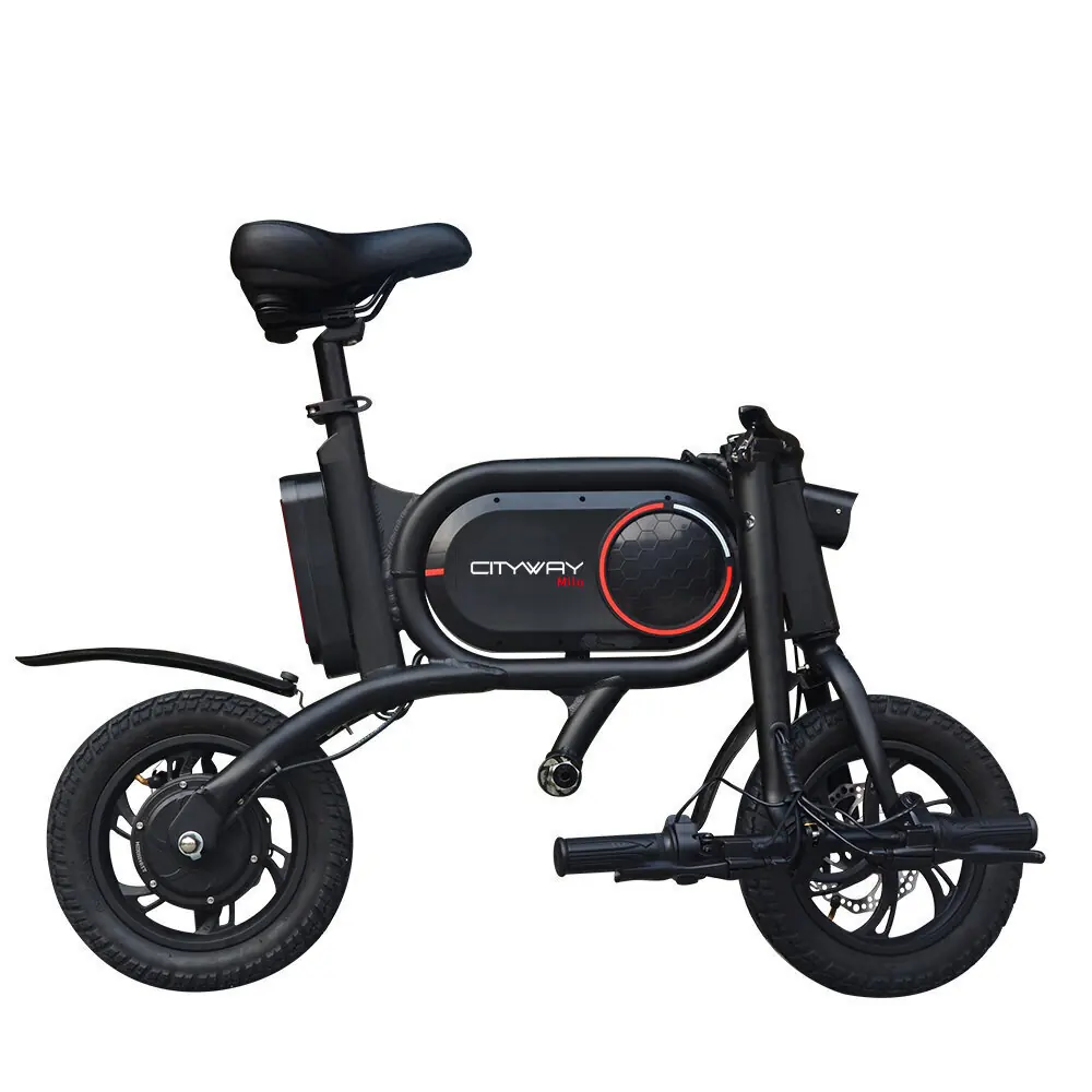 Cityway Milo 12" – kokkupandav elektrisõiduk, must 4