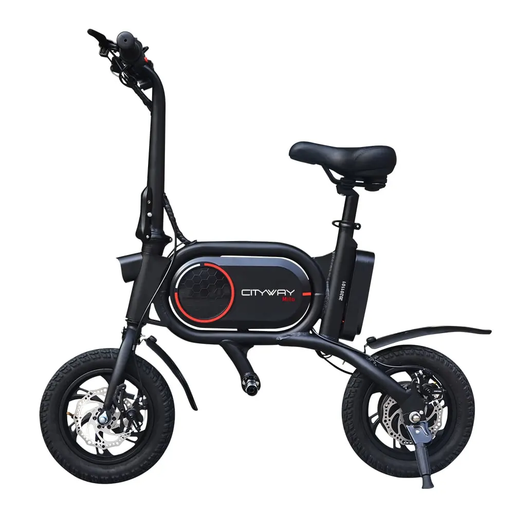 Cityway Milo 12" – kokkupandav elektrisõiduk, must 15