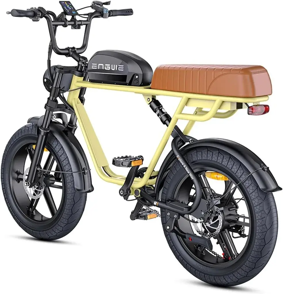 Engwe M1 20" – two-seat fat-tyre electric rideable, yellow 3