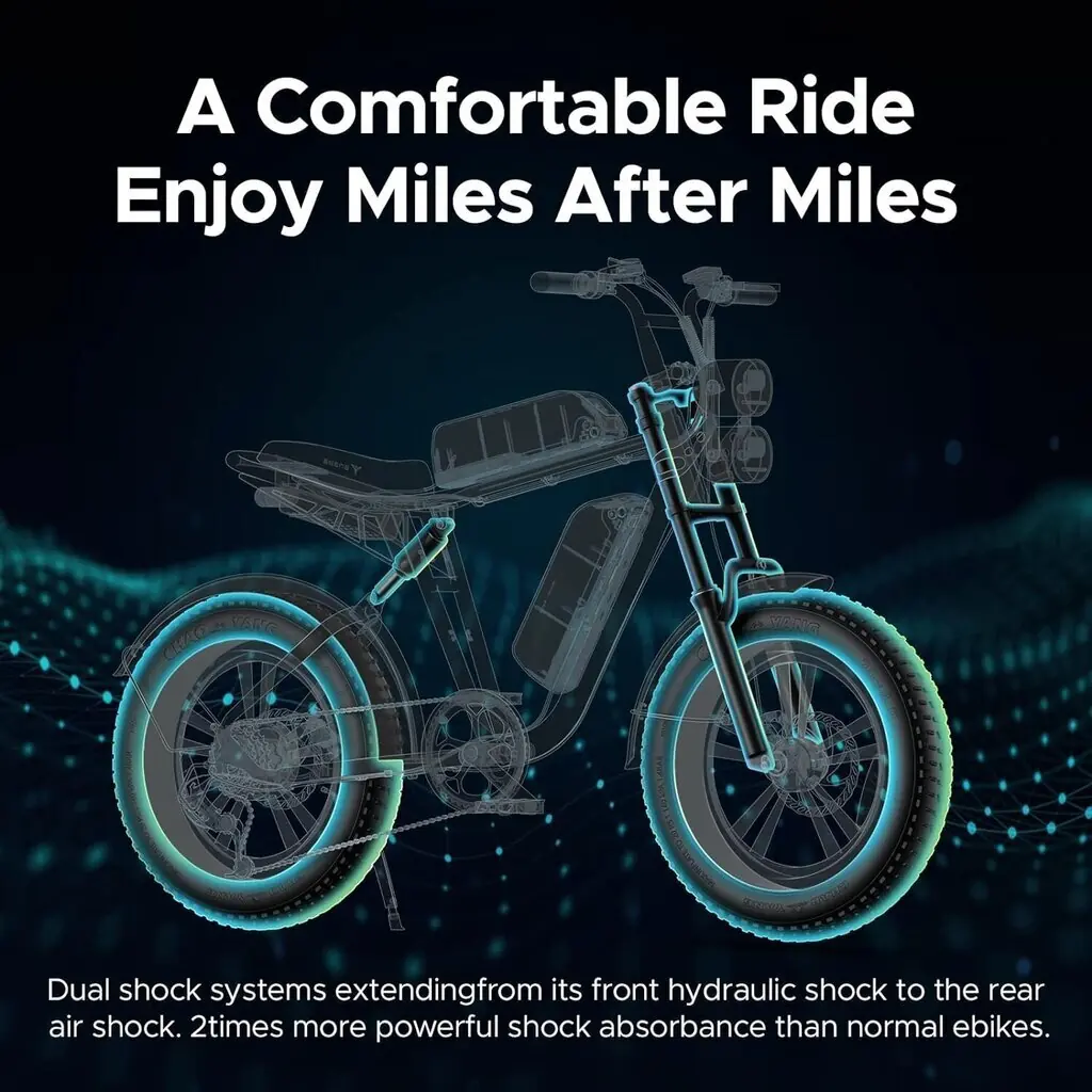 Engwe M20 20" – fatbike-elektrisõiduk, must 5