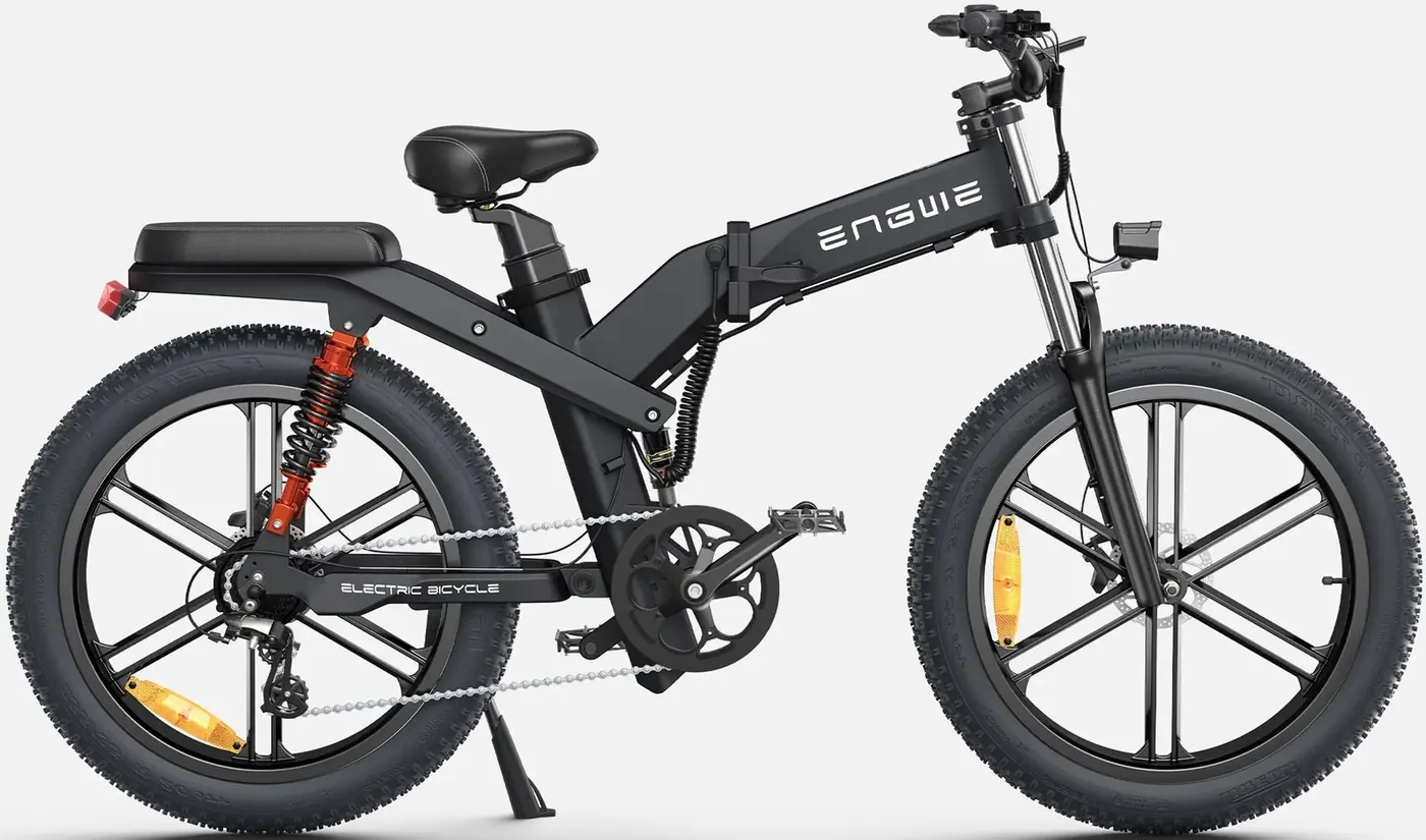 Engwe X26 26" – kokkupandav fatbike-elektrisõiduk, must