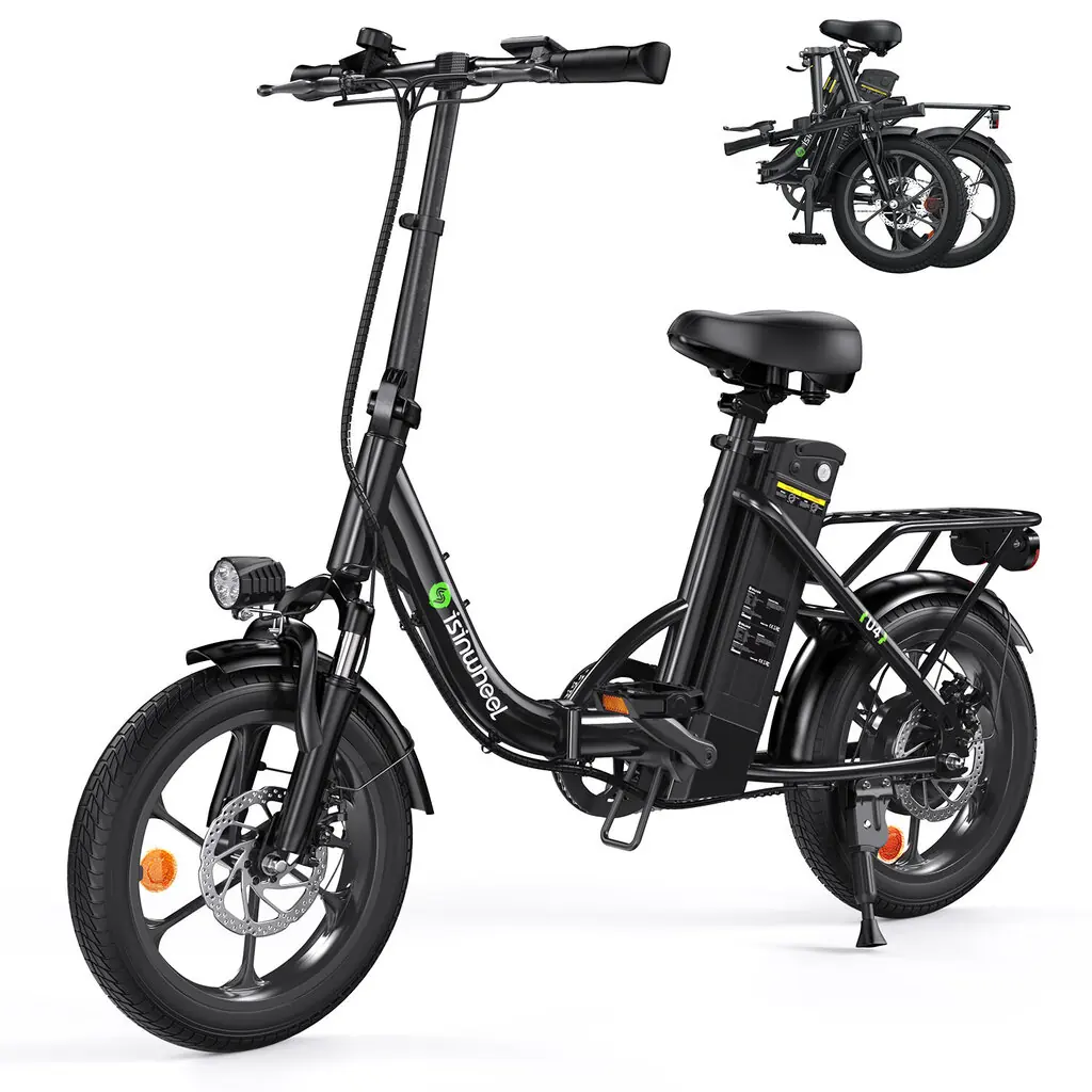 Isinwheel U4 16" – kokkupandav elektrisõiduk, must 2