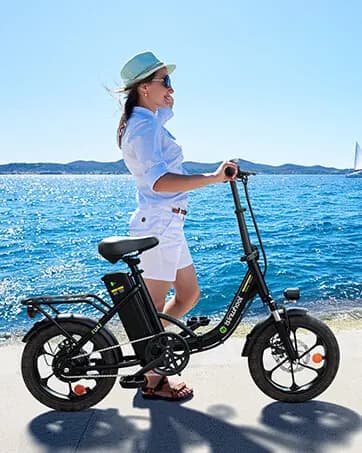 Isinwheel U4 16" – kokkupandav elektrisõiduk, must 7
