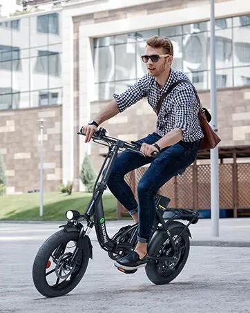 Isinwheel U4 16" – kokkupandav elektrisõiduk, must 8