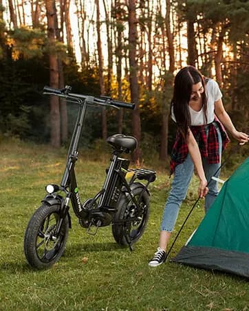 Isinwheel U4 16" – kokkupandav elektrisõiduk, must 11