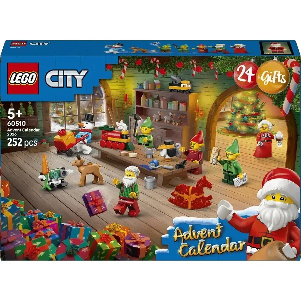 LEGO® City 60510 advendikalender 2026 – Jõuluvana töötuba
