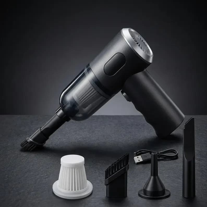 Juhtmevaba mini-autotolmuimeja, USB-C laadimisega
