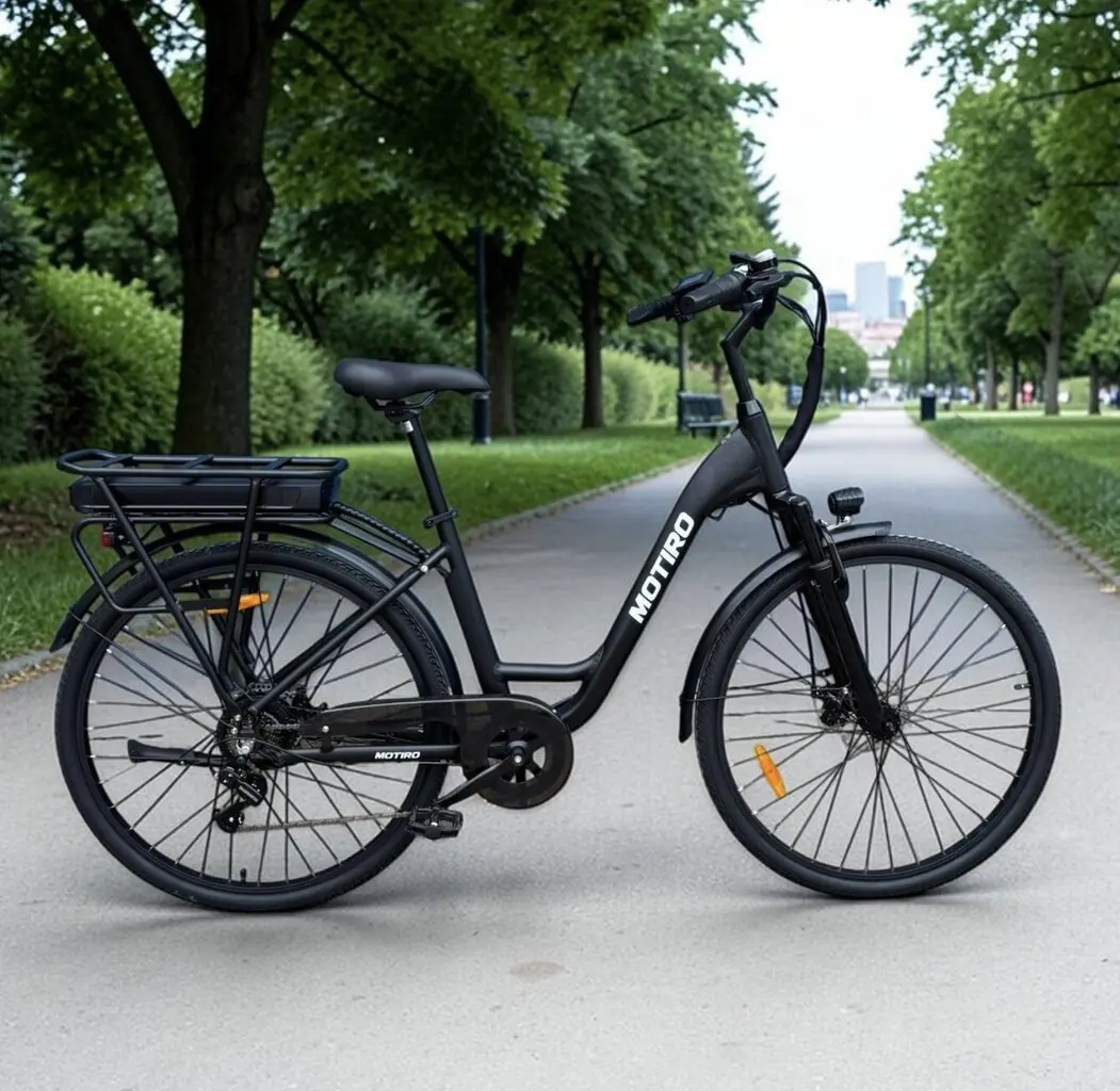 Motiro M9 28" – elektrisõiduk linnaratta stiilis, must 2
