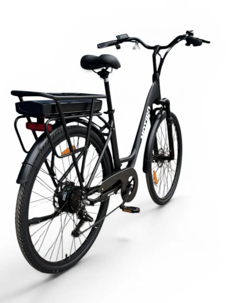 Motiro M9 28" – elektrisõiduk linnaratta stiilis, must 6