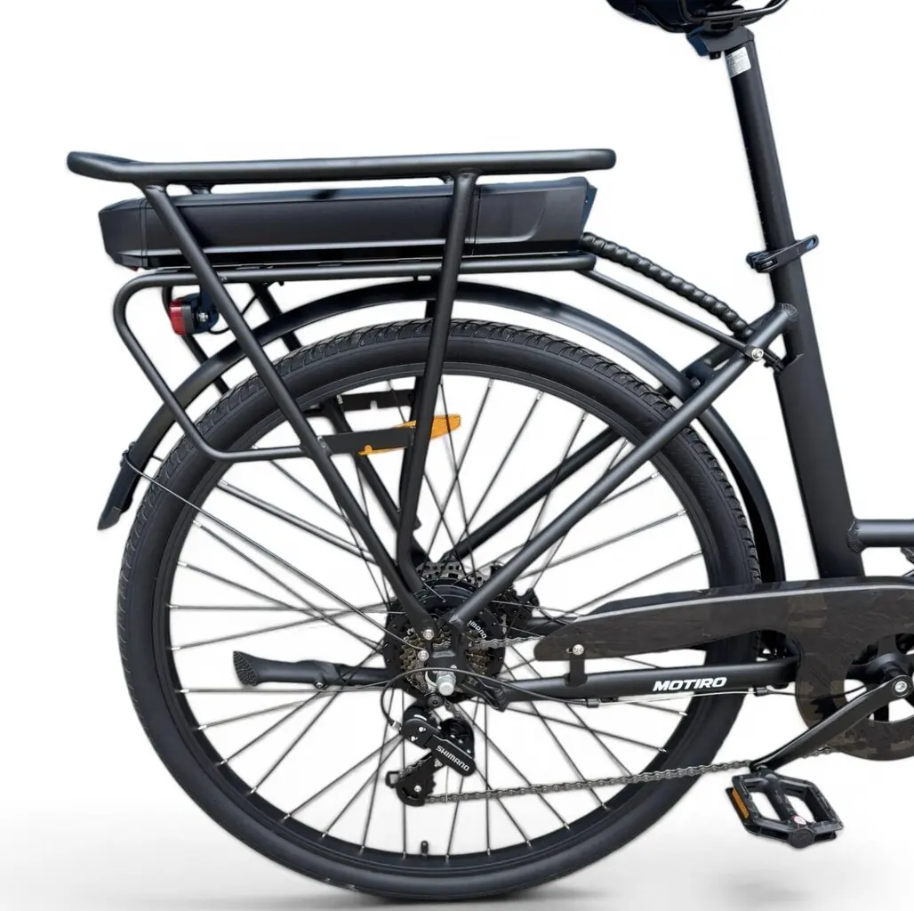 Motiro M9 28" – elektrisõiduk linnaratta stiilis, must 7