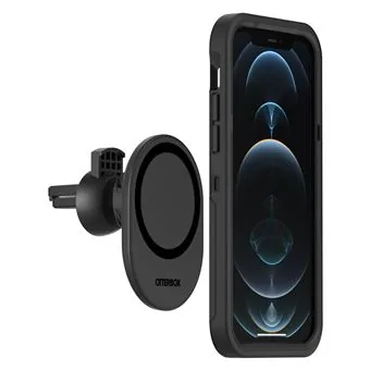 Autohoidik OtterBox MagSafe-ühilduv, ventilatsioonirestile, must 3