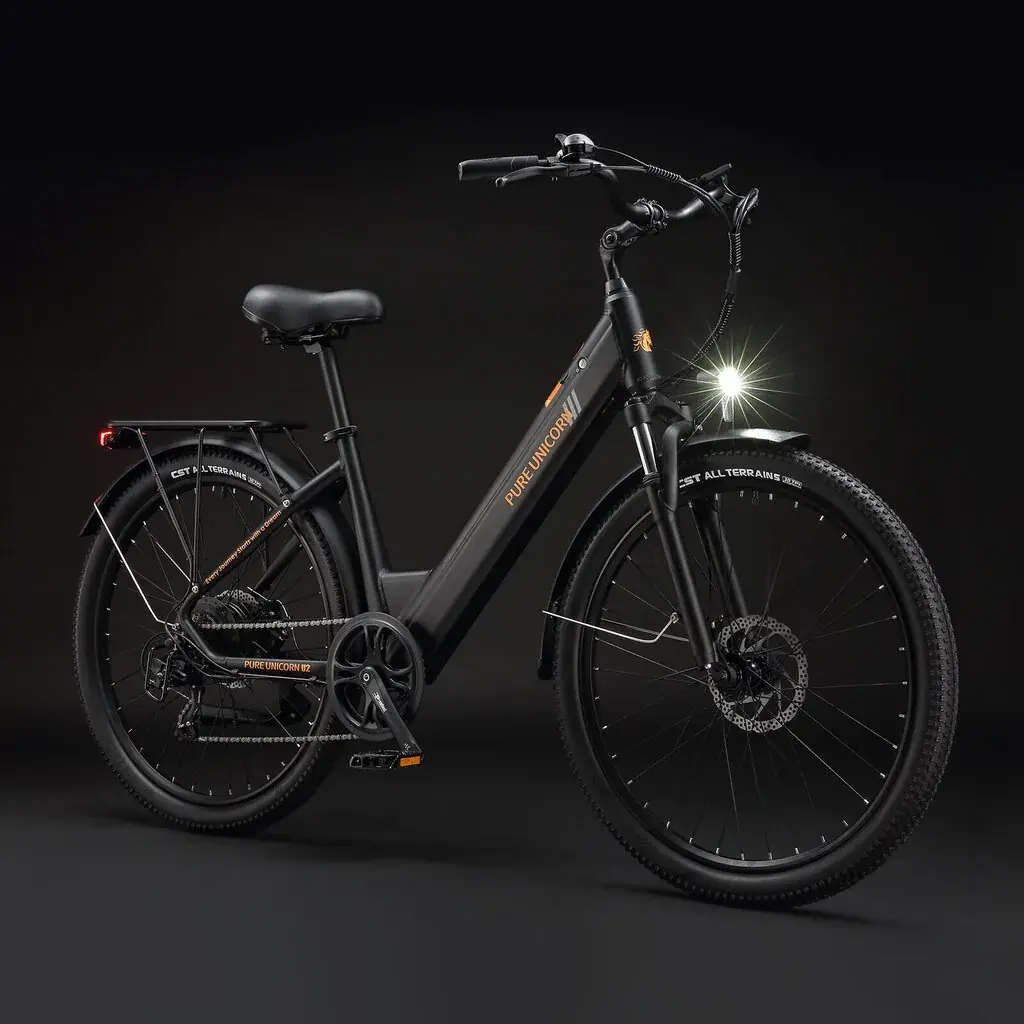 Pure Unicorn U2 27,5" – madala raamiga elektrisõiduk, must 4
