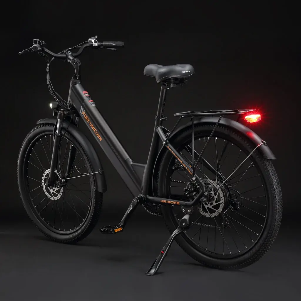 Pure Unicorn U2 27,5" – madala raamiga elektrisõiduk, must 5