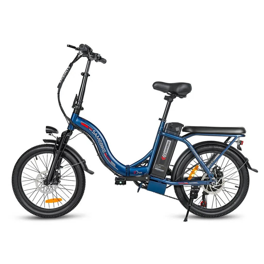 Samebike CY20 20" – kokkupandav elektrisõiduk, tumesinine