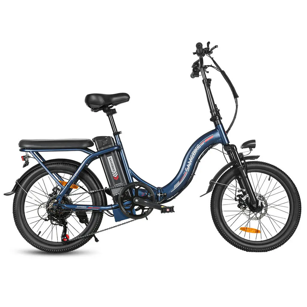 Samebike CY20 20" – kokkupandav elektrisõiduk, tumesinine 4