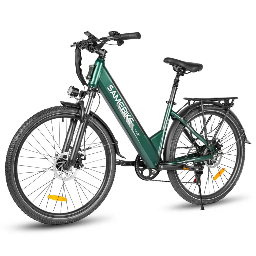 Samebike RS-A01 Pro-T 26" – elektrisõiduk linnaratta stiilis, roheline