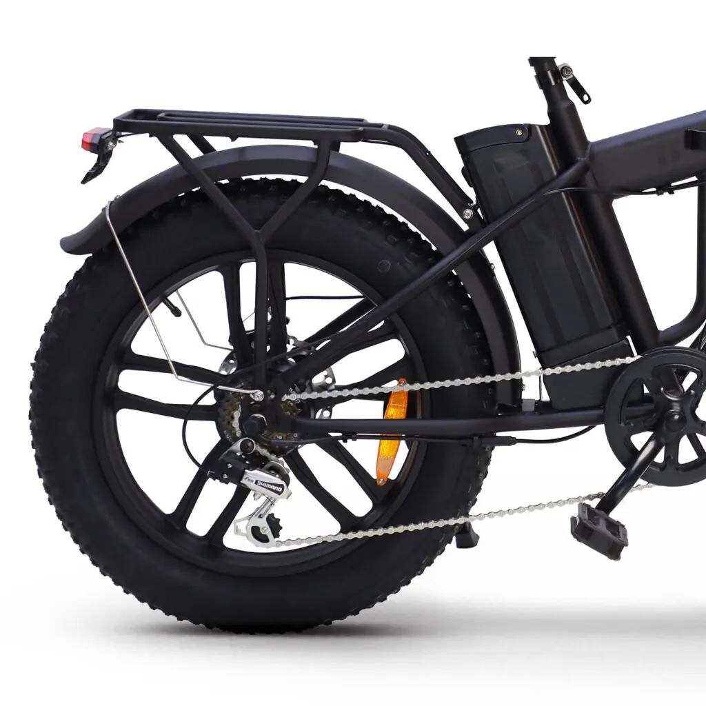 SkyJet Nitro Pro 20" – kokkupandav elektriline fatbike, must 4
