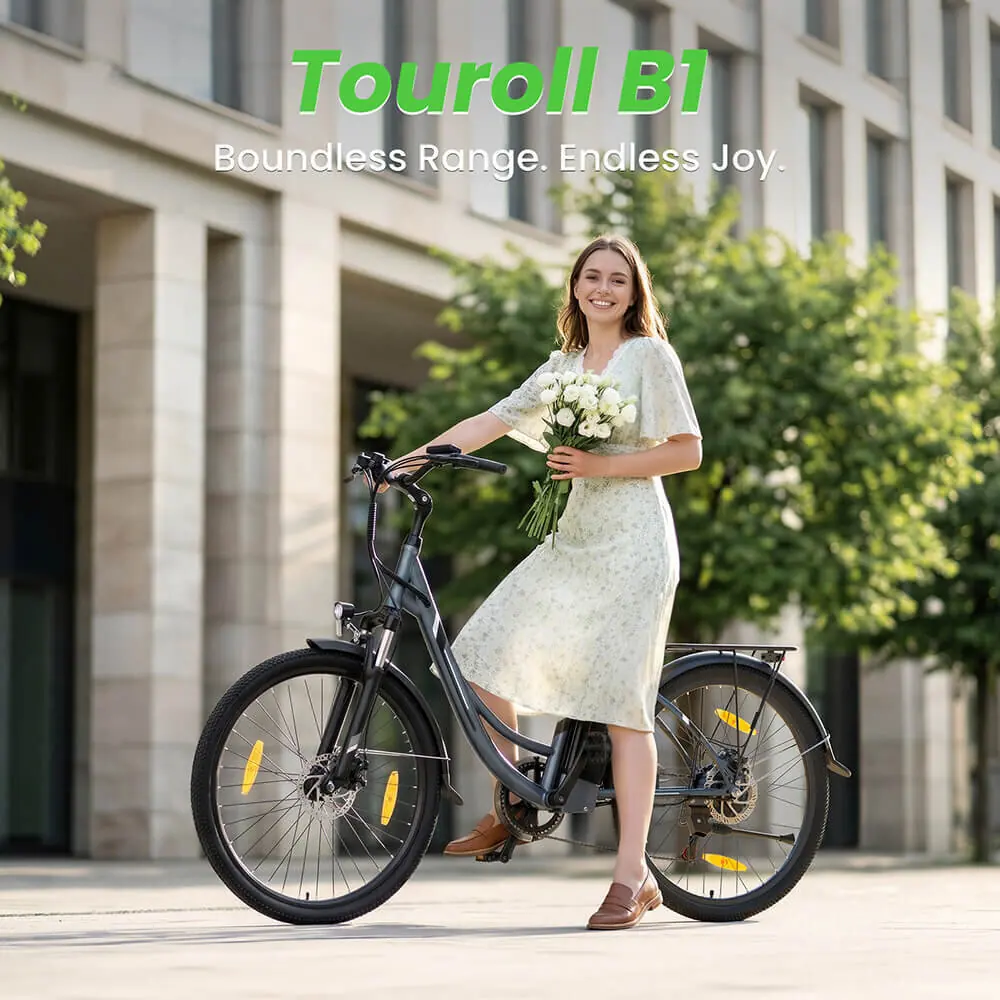Touroll B1 26" – elektriline linnaratas, must 5