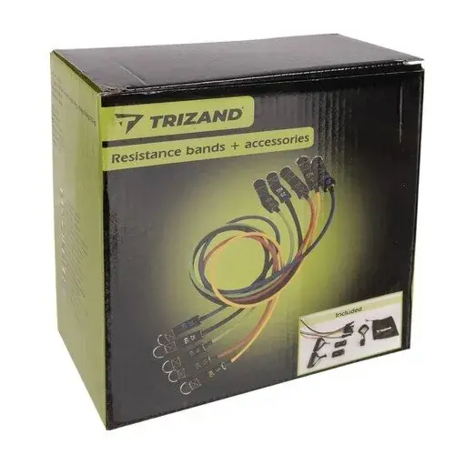 Набор фитнес-резинок Trizand, 5 уровней (5–25 кг) 4