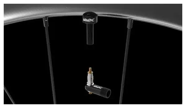 Tubeless-ventiilid XR-ONE Presta 50 mm (2 tk) südamikuvõtmega korkidega 2