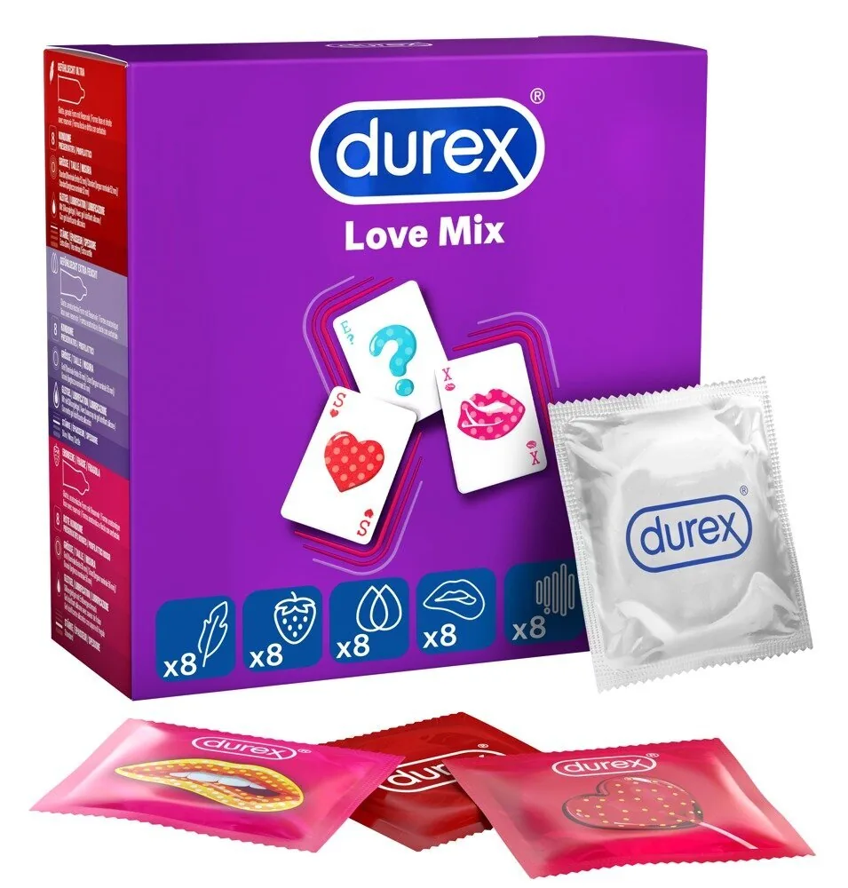 Kondoomid Durex Love Mix, 40 tk